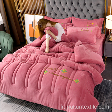 Ensemble de housse de couette matelassée King size